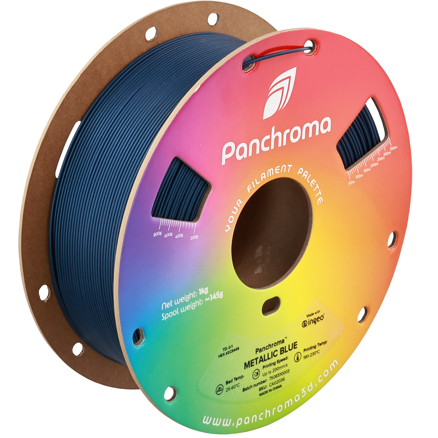 Polymaker Panchroma PLA Filament Metalik Mavi