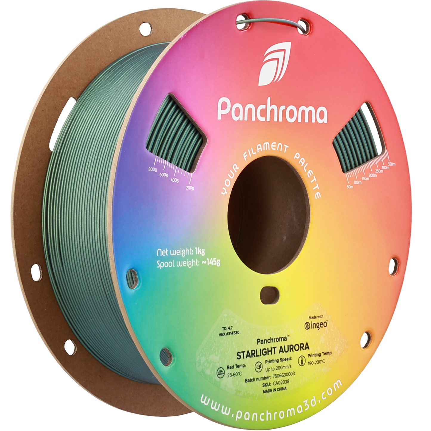 Polymaker Panchroma Starlight PLA Filament Aurora