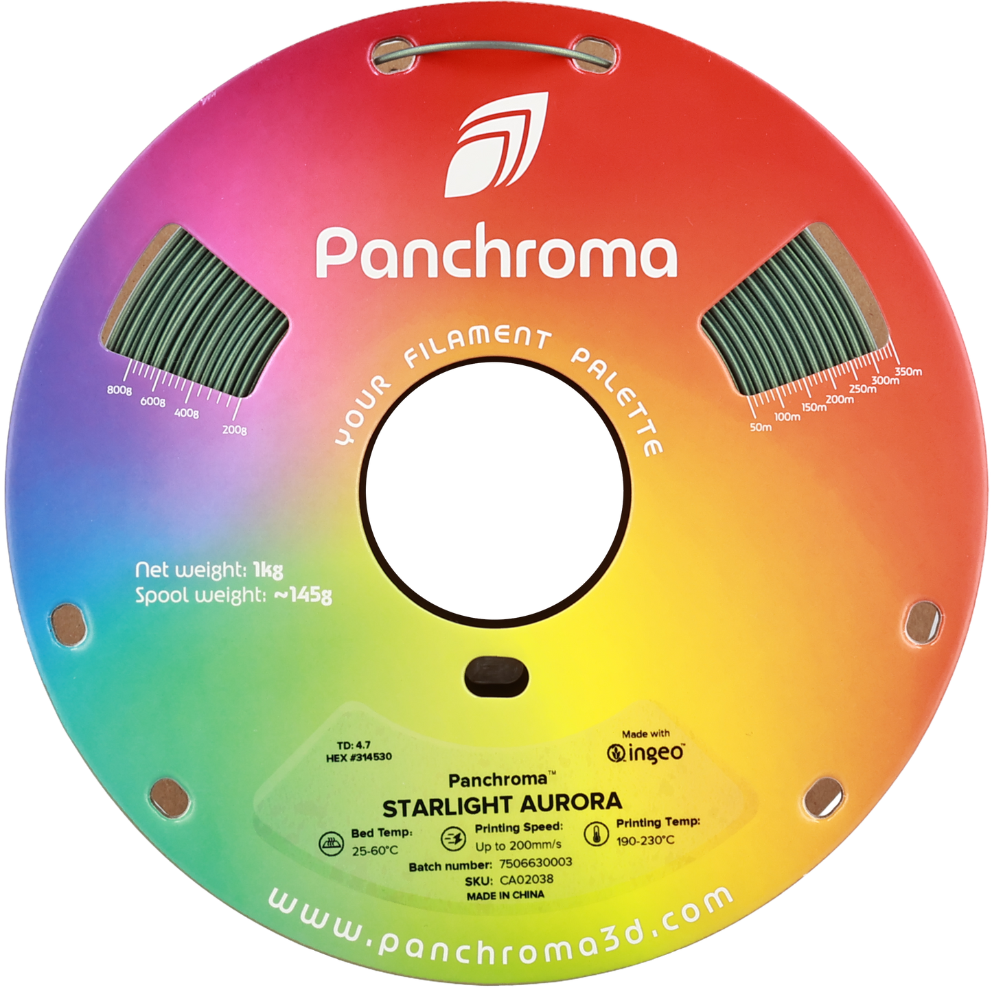 Polymaker Panchroma Starlight PLA Filament Aurora