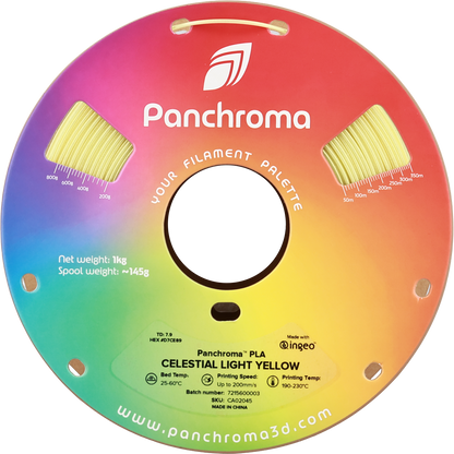 Polymaker Panchroma PLA Filament Celestial Açık Sarı