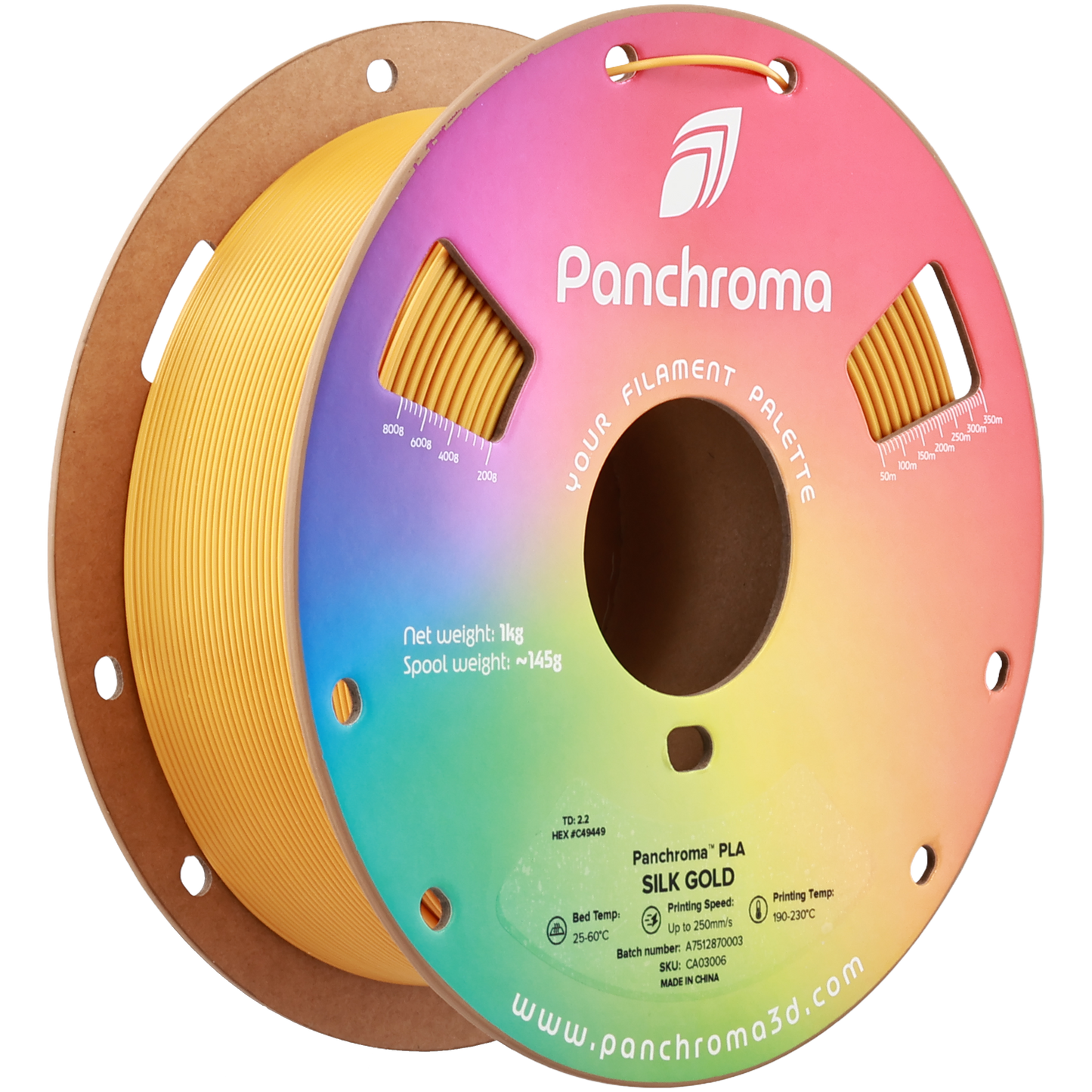Polymaker Panchroma Silk PLA Filament Altın
