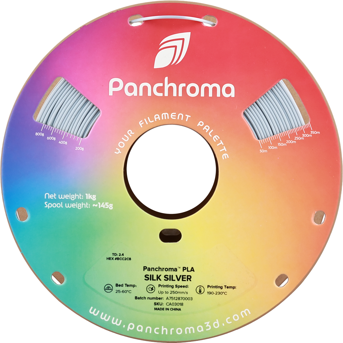 Polymaker Panchroma Silk PLA Filament Gümüş