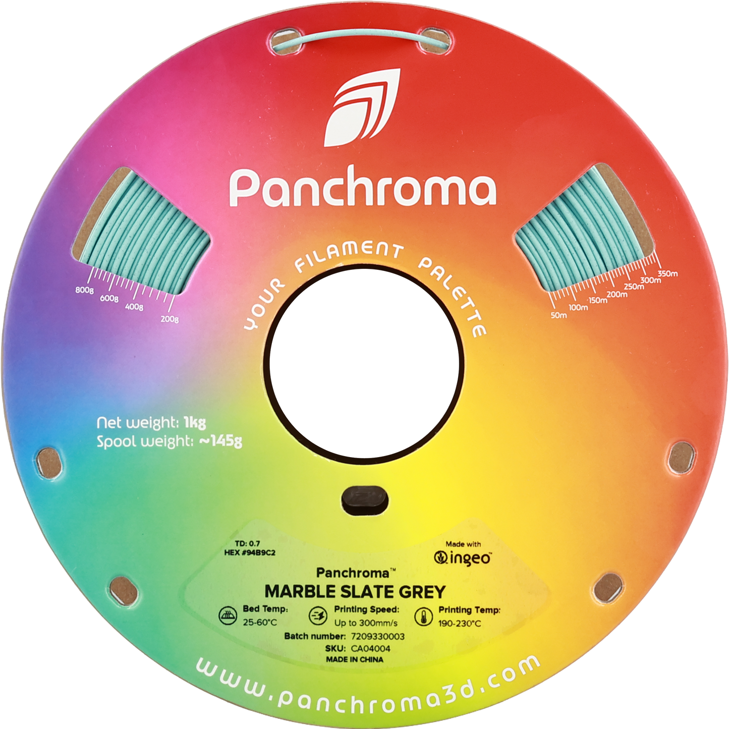 Polymaker Panchroma Mermer PLA Filament Slate Gri