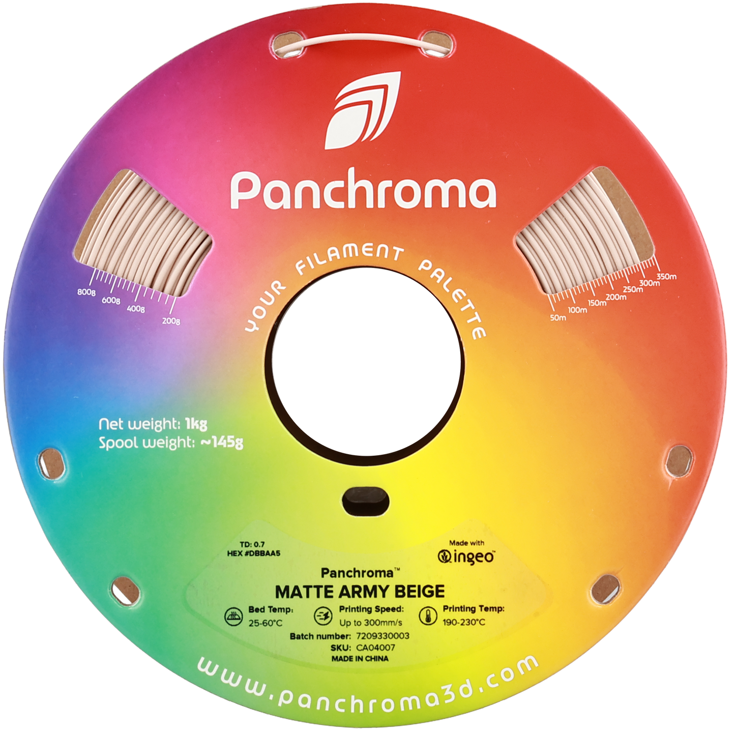 Polymaker Panchroma Matte PLA Filament Askeri Bej
