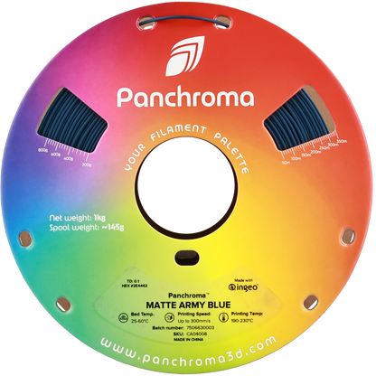 Polymaker Panchroma Matte PLA Filament Askeri Mavi