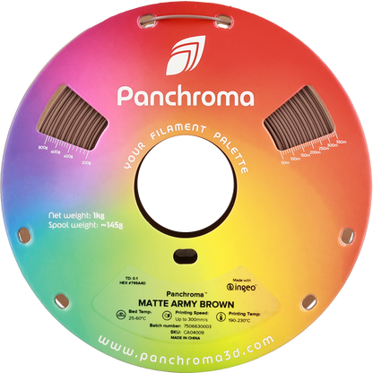 Polymaker Panchroma Matte PLA Filament Askeri Kahverengi