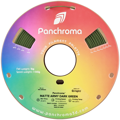 Polymaker Panchroma Matte PLA Filament Askeri Koyu Yeşil