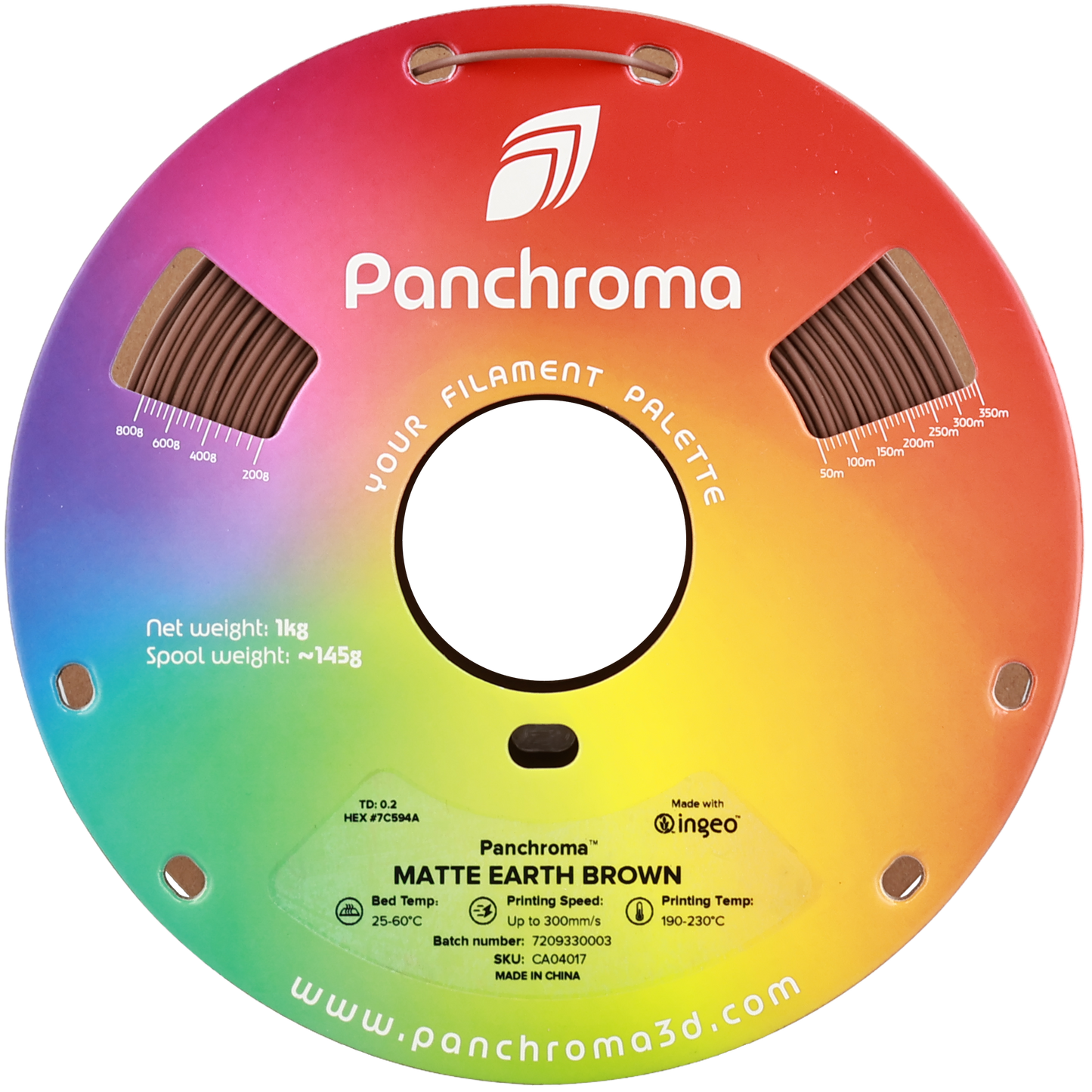 Polymaker Panchroma Matte PLA Filament Toprak Kahverengi
