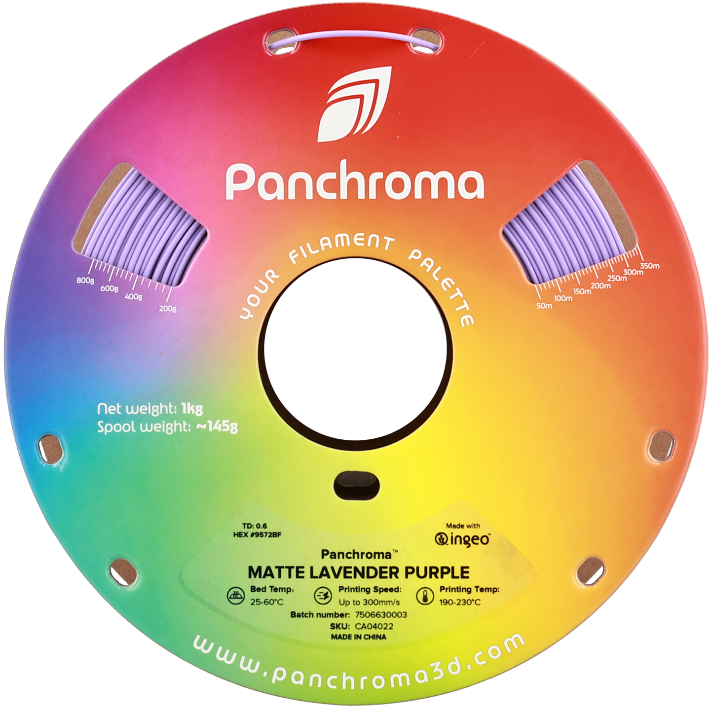Polymaker Panchroma Matte PLA Filament Lavanta Mor