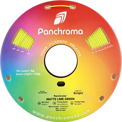 Polymaker Panchroma Matte PLA Filament Limon Yeşil