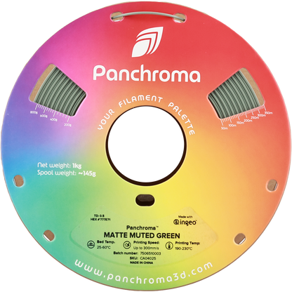 Polymaker Panchroma PLA Filament Matte Muted Yeşil