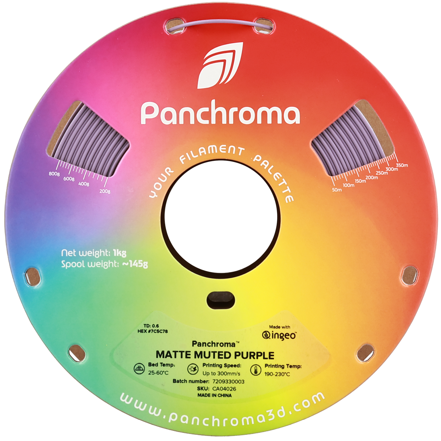 Polymaker Panchroma PLA Matte Filament Muted Mor