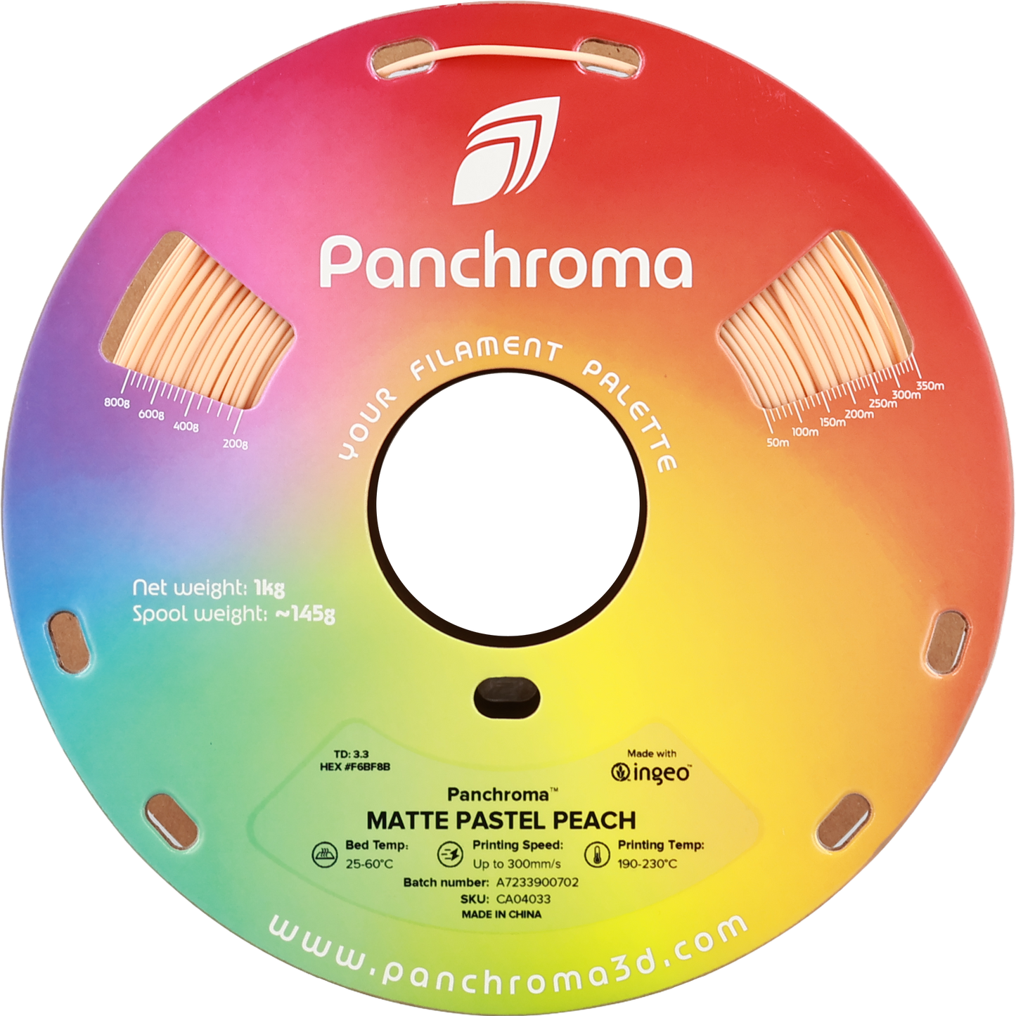 Polymaker Panchroma PLA Matte Filament Pastel Şeftali