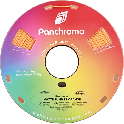 Polymaker Panchroma Matte PLA Filament Sunrise Turuncu