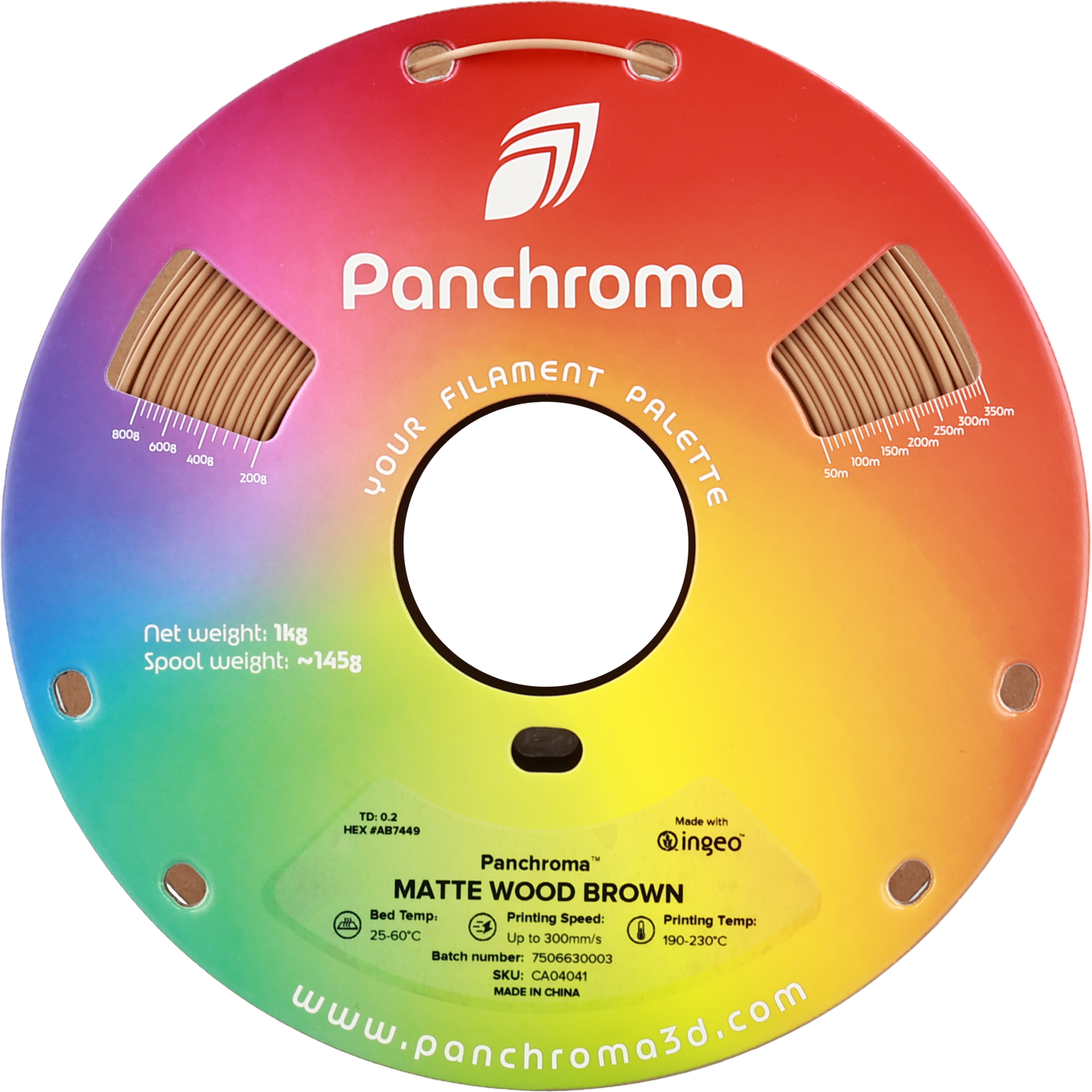Polymaker Panchroma Matte PLA Filament Ahşap Kahvrenegi