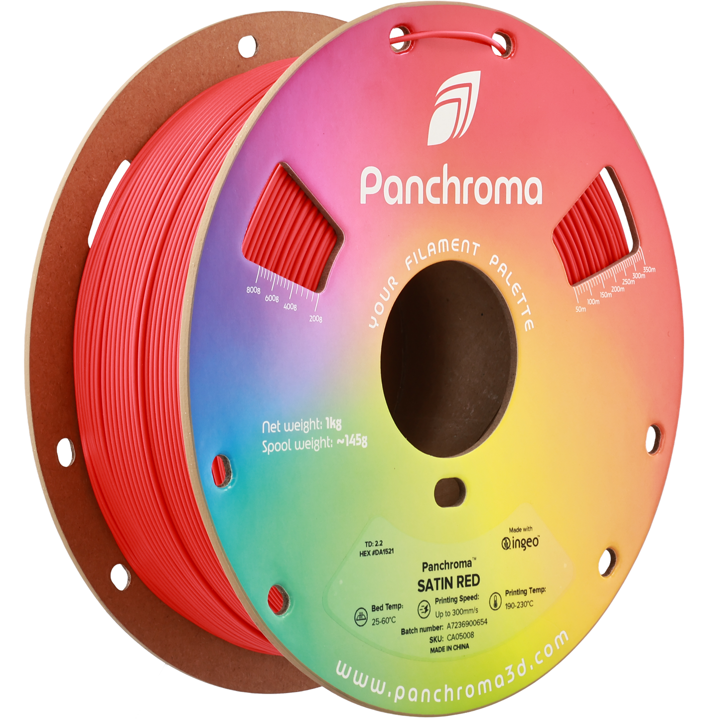 Polymaker Panchroma Satin PLA Filament Kırmızı