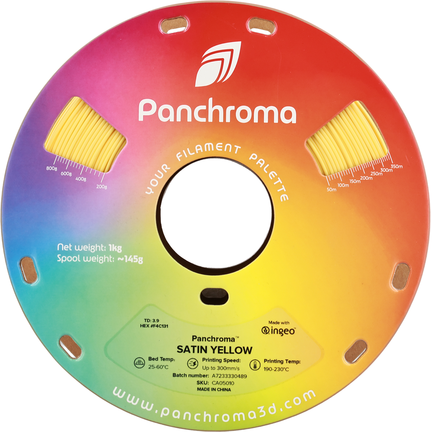 Polymaker Panchroma Satin PLA Filament Sarı