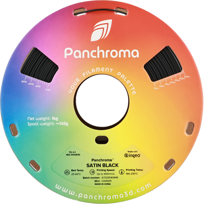 Polymaker Panchroma Satin PLA Filament Siyah