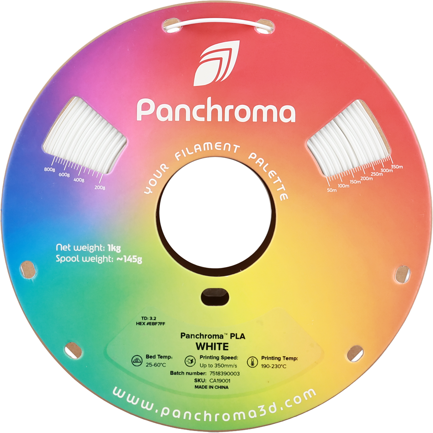 Polymaker Panchroma PLA Filament Beyaz