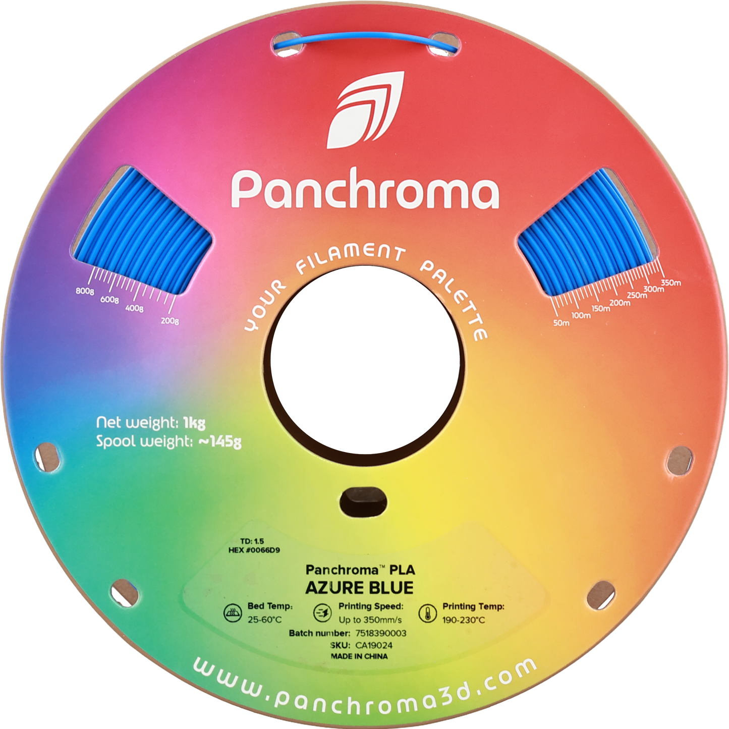 Polymaker Panchroma PLA Filament Azura Mavisi