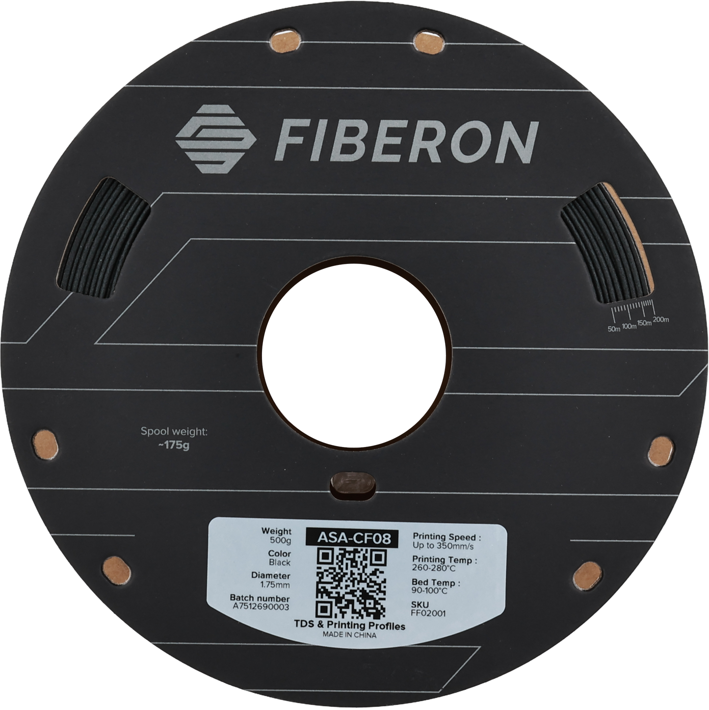Polymaker Fiberon ASA-CF08 Filament Siyah - 500gr