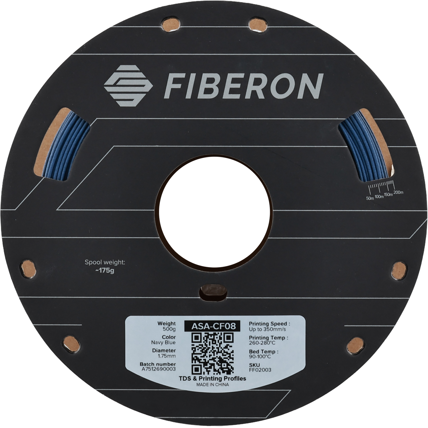 Polymaker Fiberon ASA-CF08 Filament Donanma Mavisi - 500gr