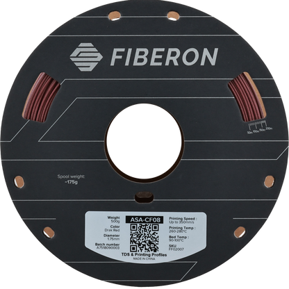 Polymaker Fiberon ASA-CF08 Filament Koyu Kırmızı - 500gr