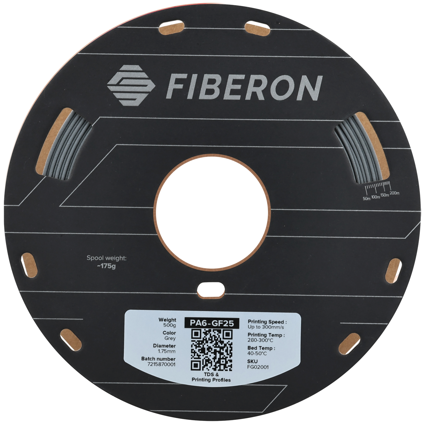 Polymaker Fiberon PA6-GF25 Filament Gri