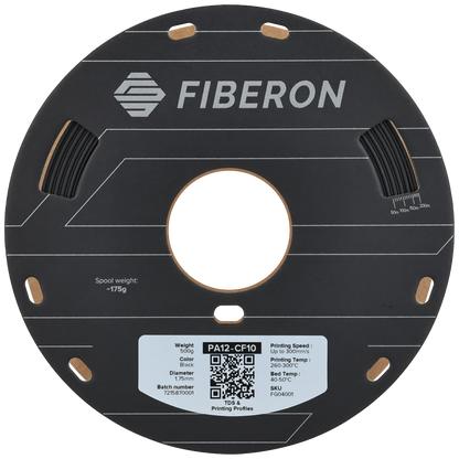 Polymaker Fiberon PA12-CF10 Filament Siyah