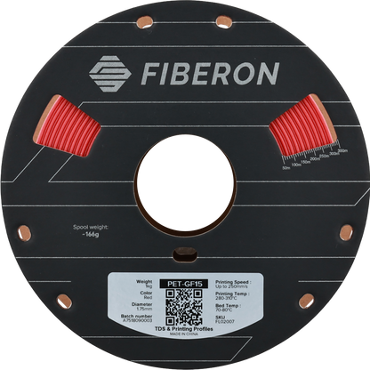 Polymaker Fiberon PET-GF15 Filament Kırmızı