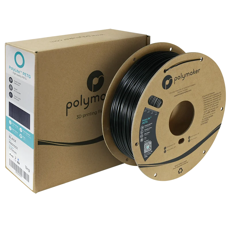 Polymaker PolyLite PETG Filament Siyah