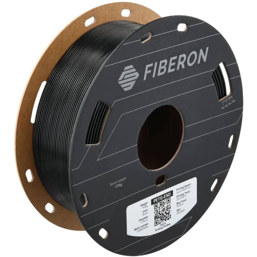 Polymaker Fiberon PETG-ESD Filament Siyah
