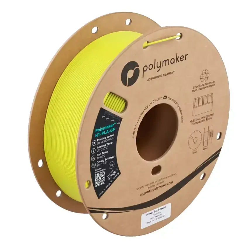 Polymaker HT-PLA-GF Filament Power Tool Yeşil