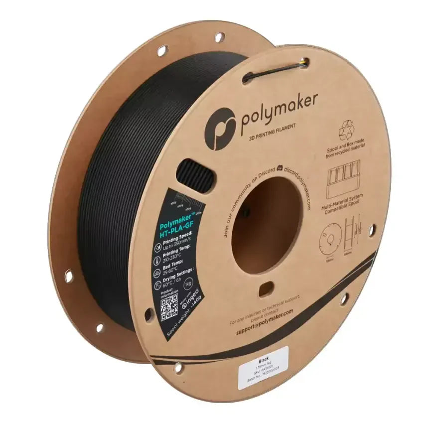 Polymaker HT-PLA-GF Filament Siyah