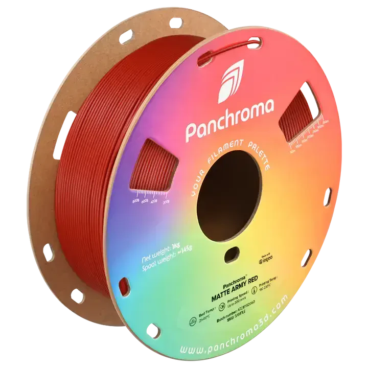 Polymaker Panchroma Matte PLA Filament Askeri Kırmızı