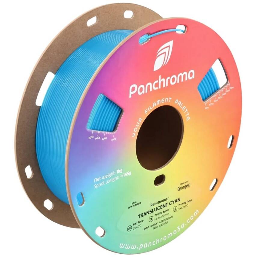 Polymaker Panchroma Transparan PLA Filament Camgöbeği