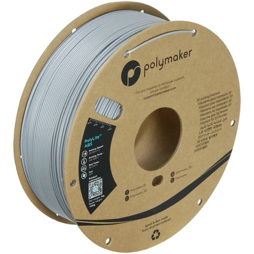 Polymaker PolyLite ABS Filament Gri