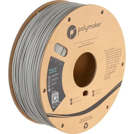 Polymaker PolyLite LW-PLA Filament Gri