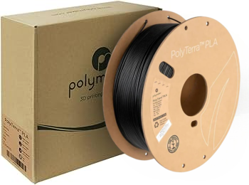 Polymaker PolyTerra Matte PLA Filament Kömür Siyah